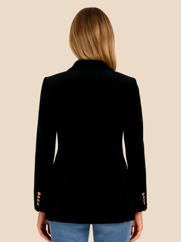 Blazer Women's Tailored Fit with Notched Collar and Button Detail | D&S - 15 - Dublin-stylehouse
