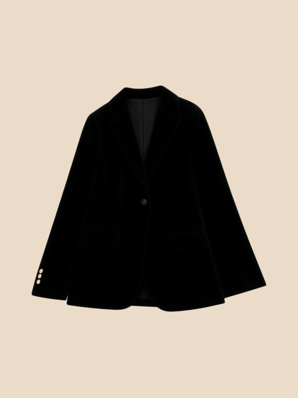 Blazer Women's Tailored Fit with Notched Collar and Button Detail | D&S - 10 - Dublin-stylehouse