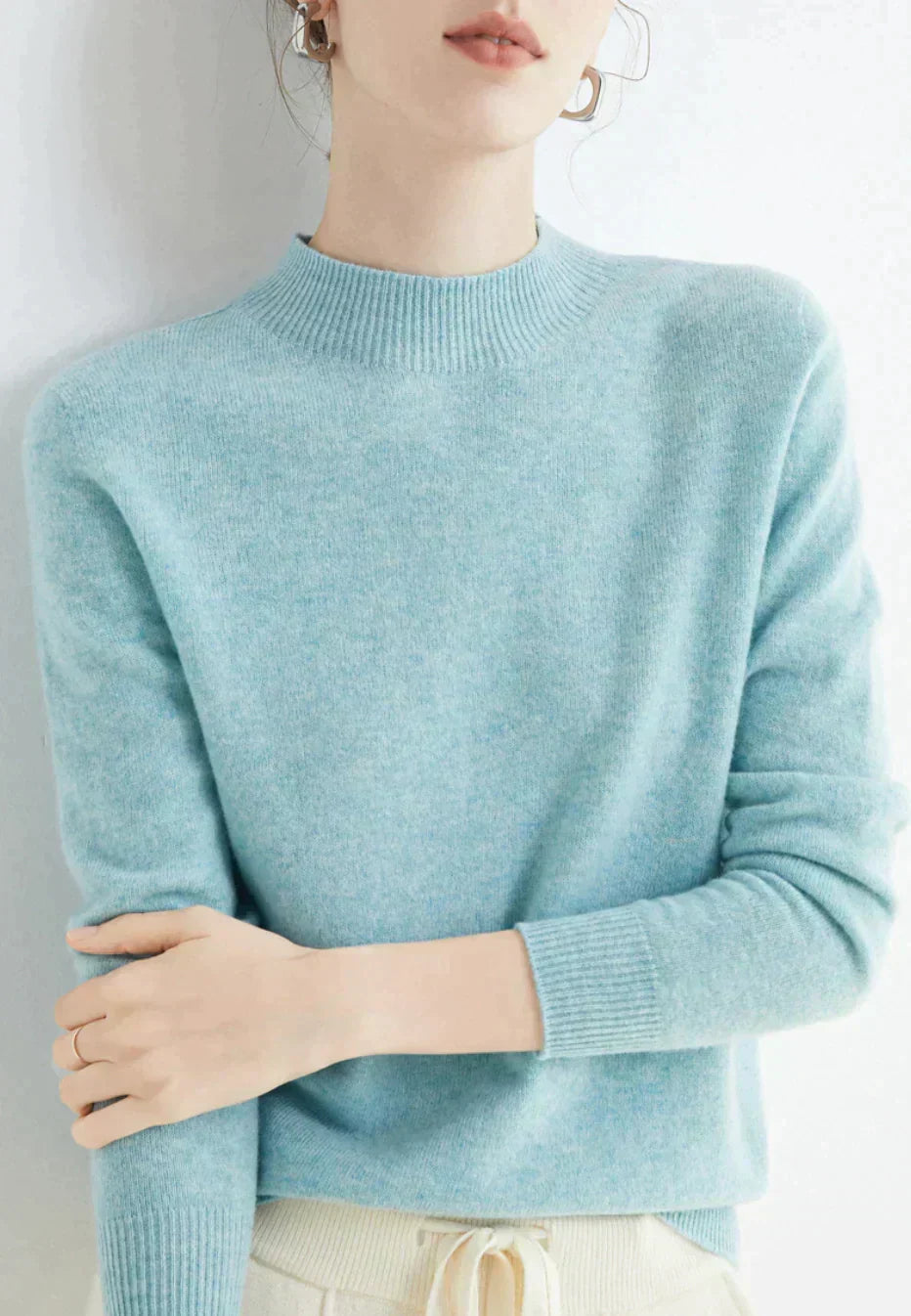 Women's Sweater | Classic Round Neck with Long Sleeves | D&S - 18 - Dublin-stylehouse