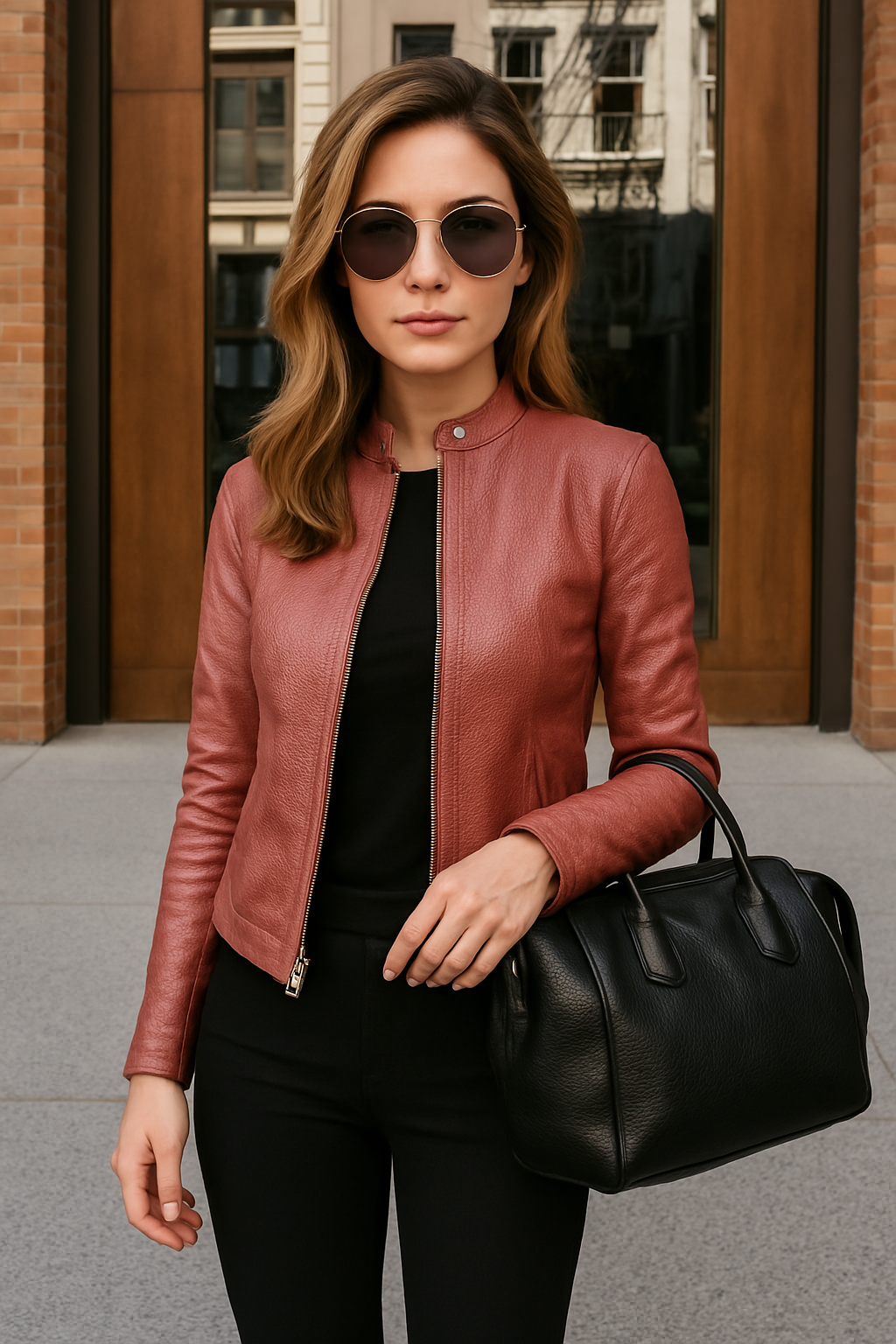 Women's Jacket with Stand-Up Collar | M&B - 3 - Dublin-stylehouse