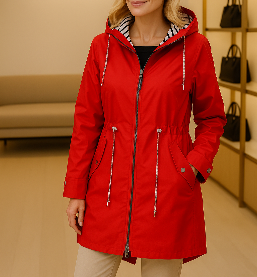 Amelia - Women's Waterproof Parka Jacket with Hood - 8 - Dublin-stylehouse
