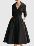 Wrap Dress Women's A-Line Silhouette with Pockets | D&S - 4 - Dublin-stylehouse
