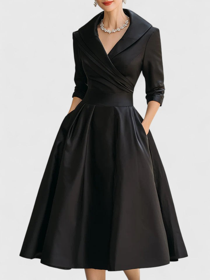 Wrap Dress Women's A-Line Silhouette with Pockets | D&S - 4 - Dublin-stylehouse
