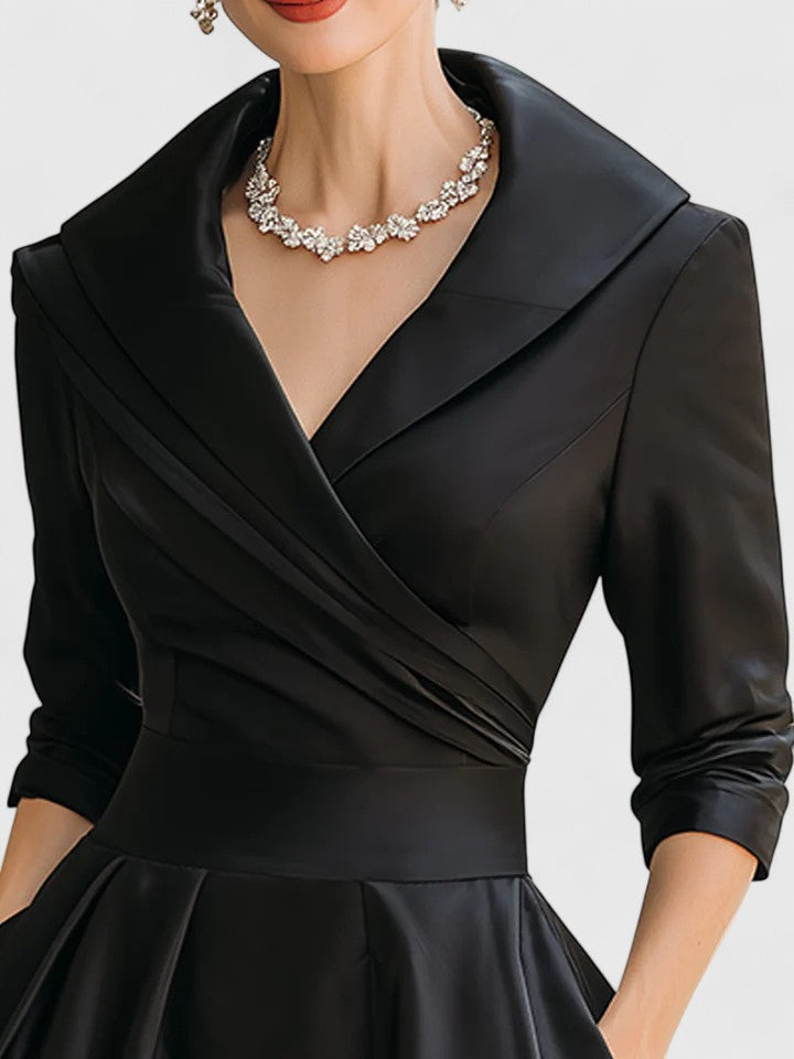Wrap Dress Women's A-Line Silhouette with Pockets | D&S - 1 - Dublin-stylehouse