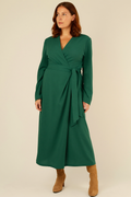 Portobello Midi Wrap Dress