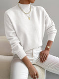 Women's Sweater with Stand-Up Collar and Relaxed Fit | D&S - 10 - Dublin-stylehouse